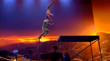 Quốc Cơ - Quốc Nghiệp thực hiện cú nhảy sinh tử ở chung kết Got Talent