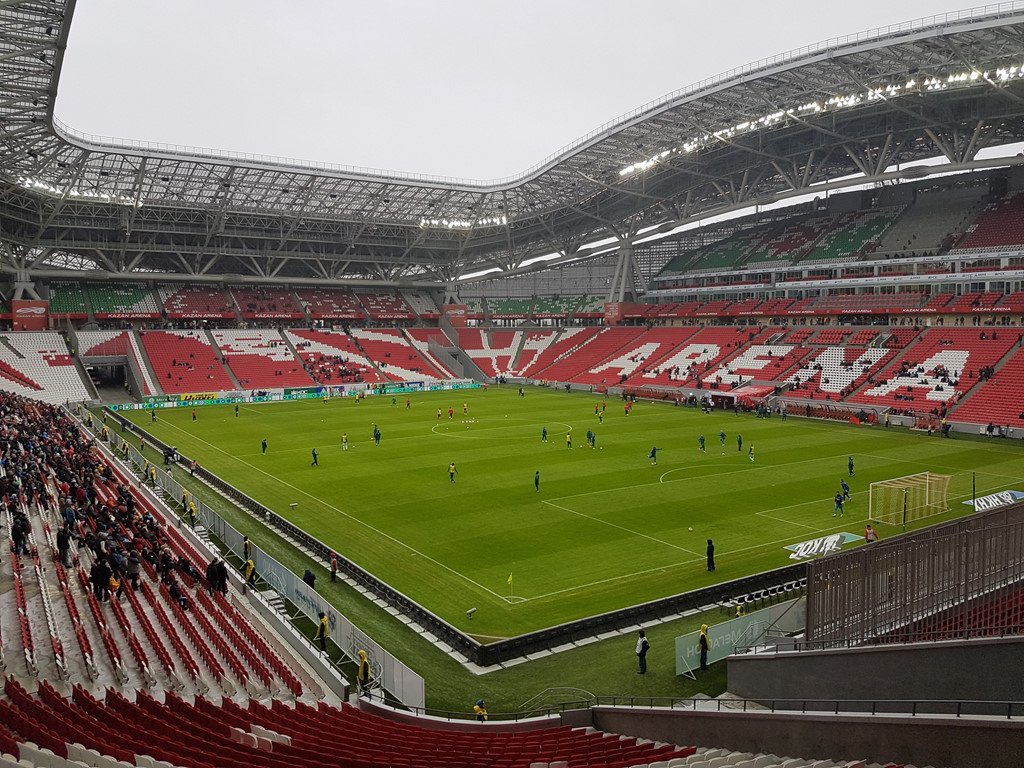 Ngắm 12 sân bóng tuyệt đẹp sẵn sàng phục vụ World Cup 2018