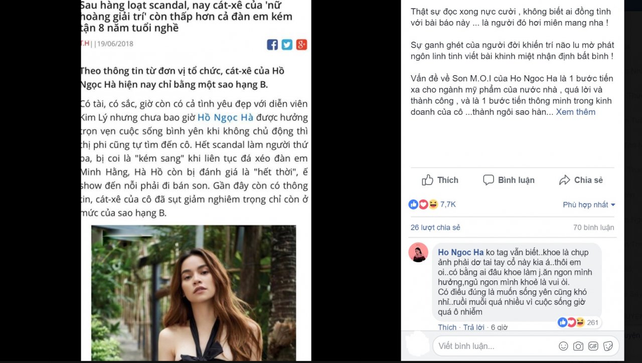 bi-danh-gia-la-kem-sang-het-thoi-ho-ngoc-ha-than-nhien-binh-luan-ruoi-muoi-qua-nhieu-vi-cuoc-song-qua-o-nhiem