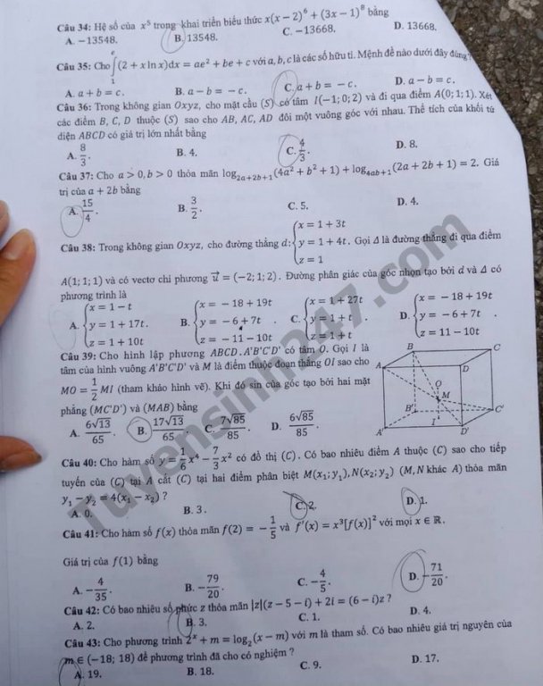 de-thi-va-dap-an-mon-toan-thpt-quoc-gia-2018-ma-de-106