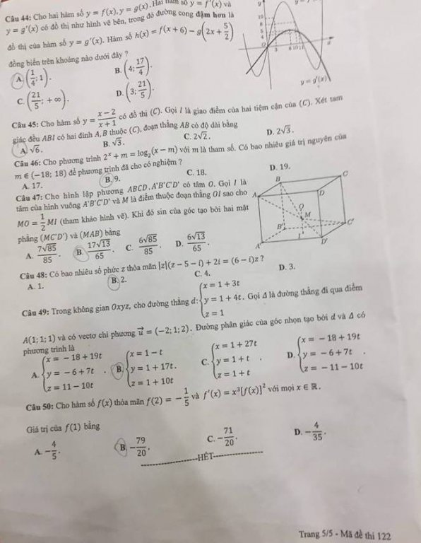 de-thi-va-dap-an-mon-toan-thpt-quoc-gia-2018-ma-de-122