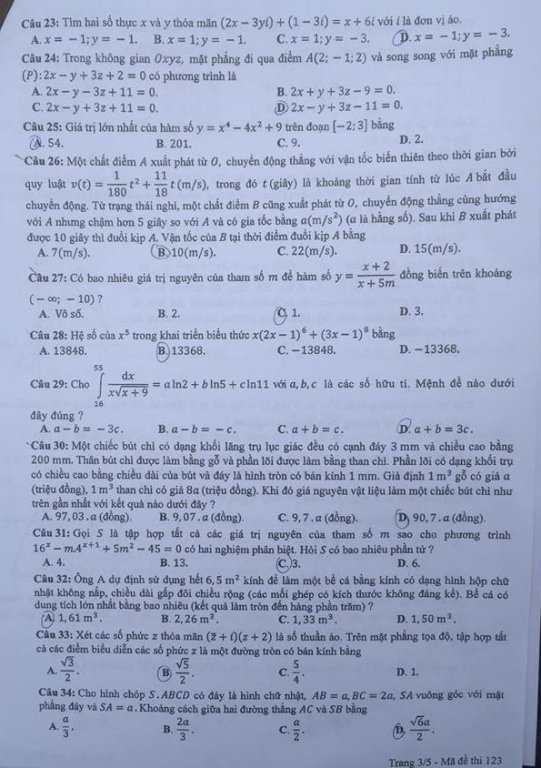 de-thi-va-dap-an-mon-toan-thpt-quoc-gia-2018-ma-de-123