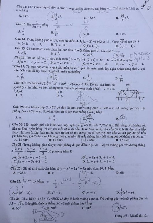 de-thi-va-dap-an-mon-toan-thpt-quoc-gia-2018-ma-de-124
