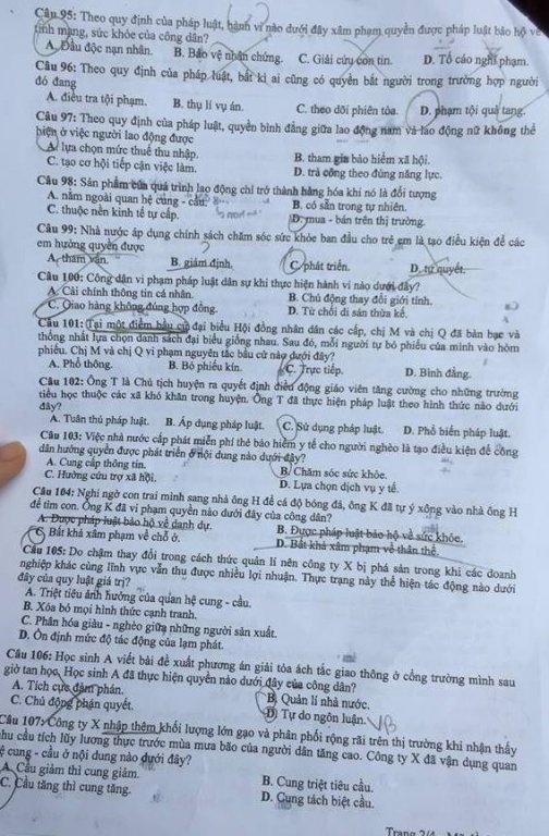 de-thi-va-dap-an-mon-giao-duc-cong-dan-ma-de-303-ky-thi-thpt-quoc-gia-2018
