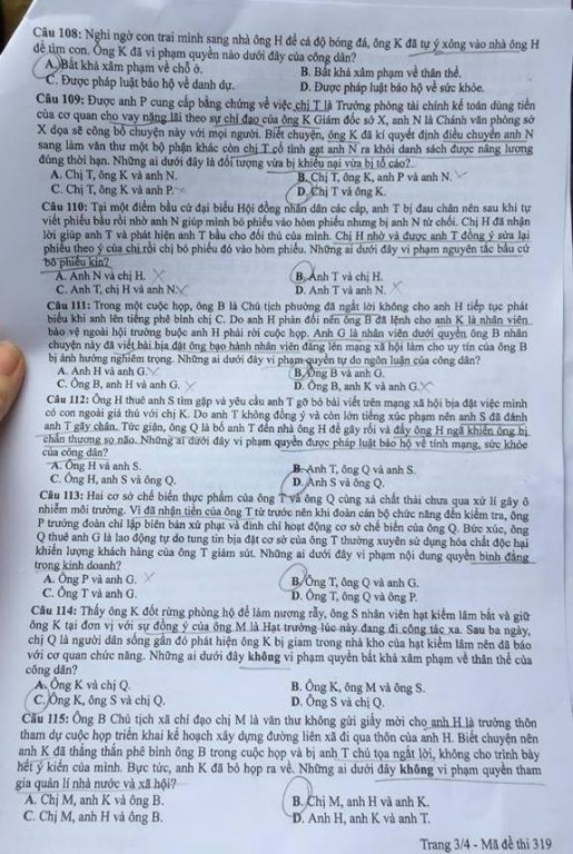 de-thi-va-dap-an-mon-giao-duc-cong-dan-ma-de-319-ky-thi-thpt-quoc-gia-2018