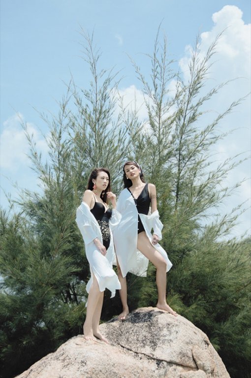 Phối đồ đi biển bắt mắt như Cao Thiên Trang, Kikki Lê