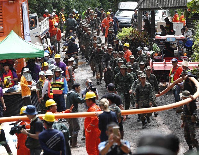 Ảnh: Sức mạnh tập thể làm nên kỳ tích giải cứu đội bóng nhí Thái Lan