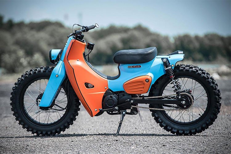Honda Super Cub 110 độ scrambler cực chất tại Thái Lan