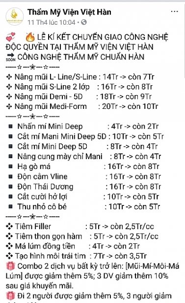Thẩm mỹ viện Việt Hàn 