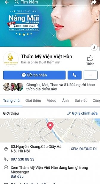 Thẩm mỹ viện Việt Hàn 