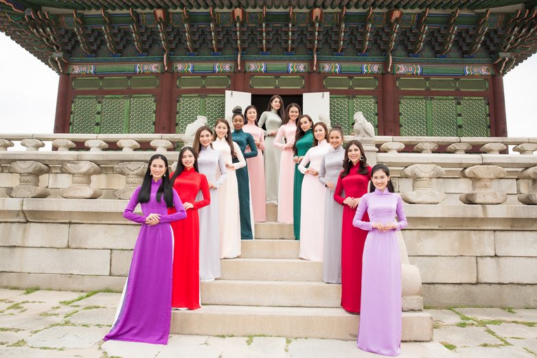 truoc-gio-g-thi-sinh-hoa-hau-sieu-quoc-gia-viet-nam-2018-dien-ao-dai-o-han-quoc