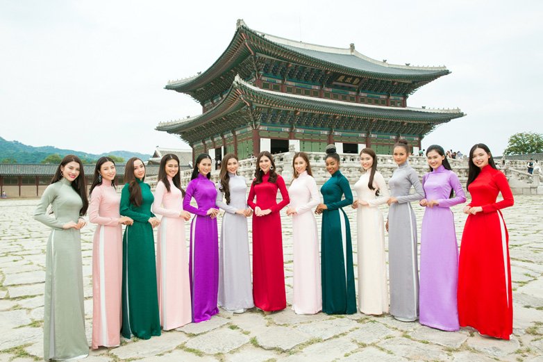 truoc-gio-g-thi-sinh-hoa-hau-sieu-quoc-gia-viet-nam-2018-dien-ao-dai-o-han-quoc