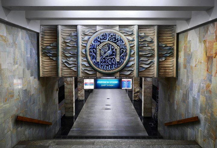 Ảnh: Khám phá ga tàu điện ngầm chống bom hạt nhân bí mật ở Uzbekistan