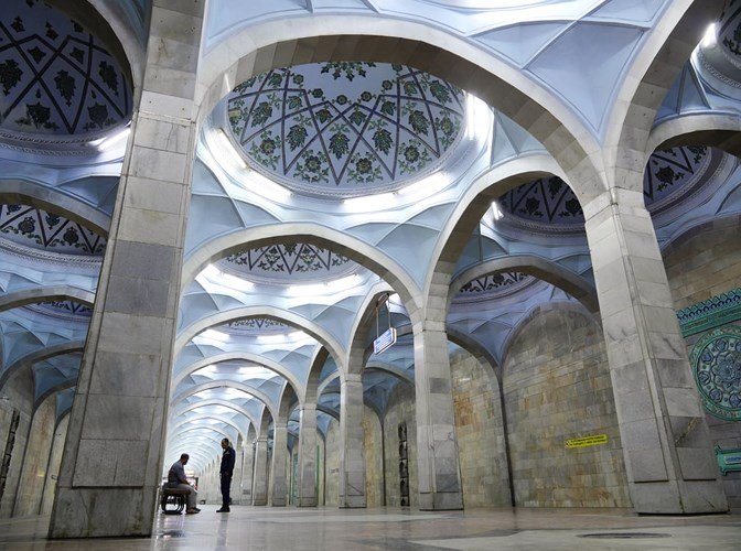Ảnh: Khám phá ga tàu điện ngầm chống bom hạt nhân bí mật ở Uzbekistan