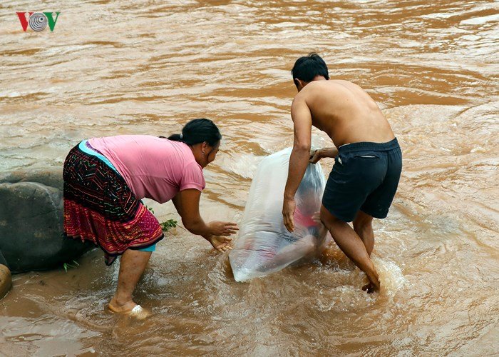 dien-bien-van-con-canh-hoc-sinh-chui-tui-nilon-vuot-suoi-lu-toi-truong