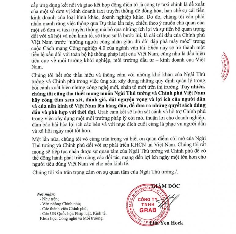 lo-khong-the-canh-tranh-grab-gui-van-ban-cau-cuu-thu-tuong