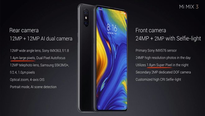 Xiaomi Mi Mix 3 vừa ra mắt có những tính năng vượt trội như thế nào?