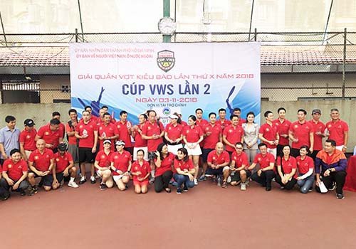 Sôi nổi tranh tài tại giải quần vợt kiều bào tranh cúp VWS 2018 - Ảnh 2.