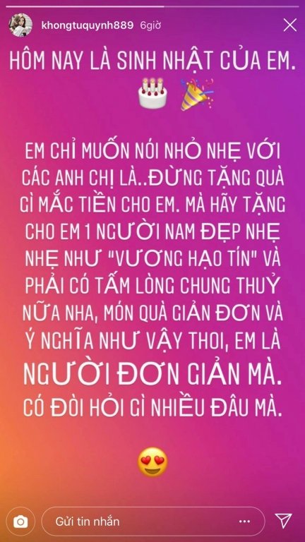 khong-tu-quynh-an-y-chuyen-chia-tay-ngo-kien-huy-trong-ngay-sinh-nhat