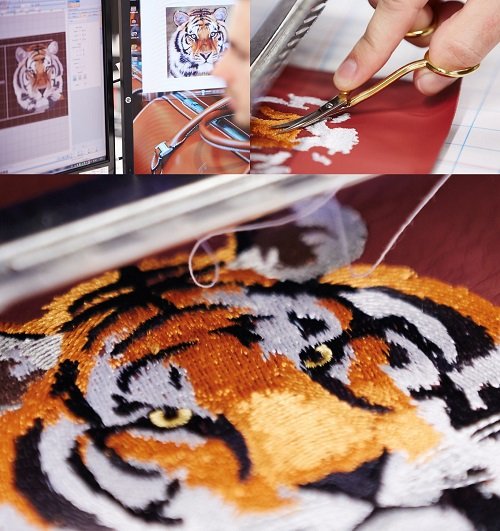 Tựa đầu hình con hổ 3D trên chiếc Ghost Mysore Motif. Ảnh: Rolls-Royce