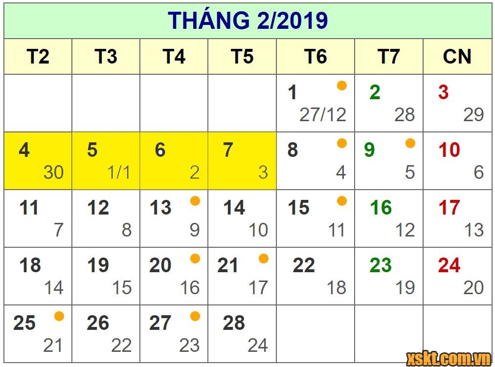 lich-nghi-quay-xsmb-tet-nguyen-dan-ky-hoi-2019
