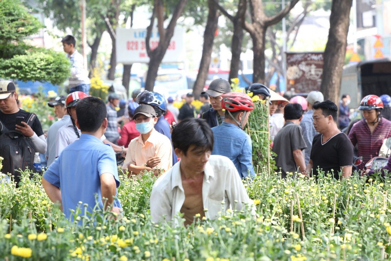 het-gio-ban-tieu-thuong-dap-pha-vut-hoa-cuc-mai-len-xe-rac-dut-khoat-khong-cho-o-tp-hcm