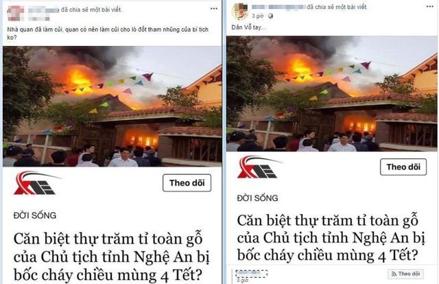 Bác thông tin “biệt thự trăm tỉ của chủ tịch tỉnh bốc cháy” - 3