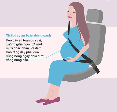 Bí quyết lái xe an toàn cho bà bầu