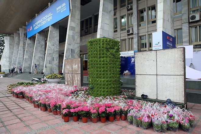 Trung tâm báo chí hoàn thiện trước thềm Hội nghị thượng đỉnh Mỹ-Triều