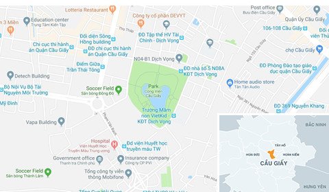 Xin xén công viên Cầu Giấy để làm bãi đỗ xe, nhà hàng tiệc cưới