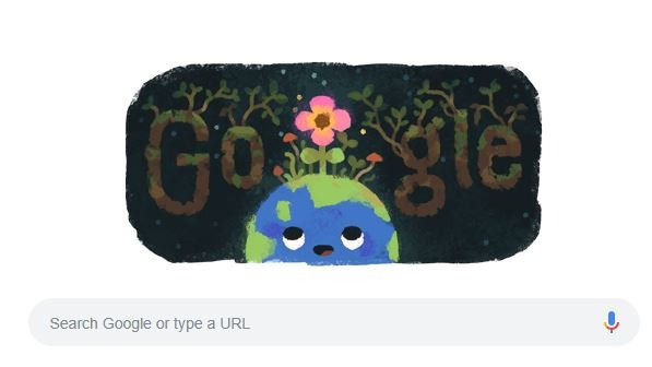 Ngày xuân phân 2019. Google Doodle