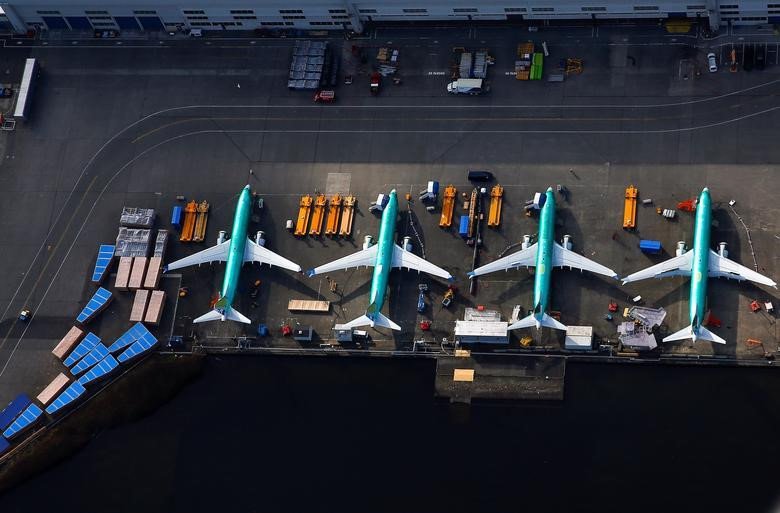 Dan may bay 737 MAX tai nha may Boeing nhin tu tren khong hinh anh 8 