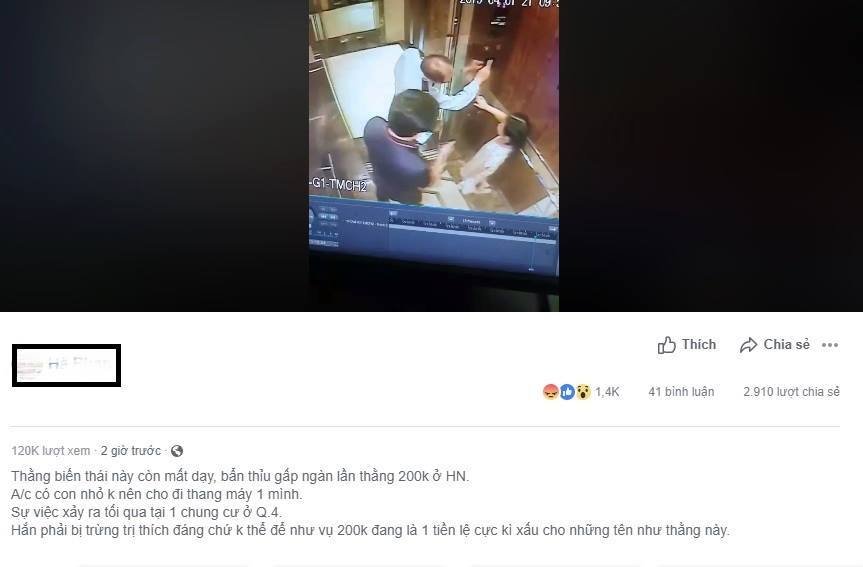Người đàn ông sàm sỡ bé gái trong thang máy ở Sài Gòn
