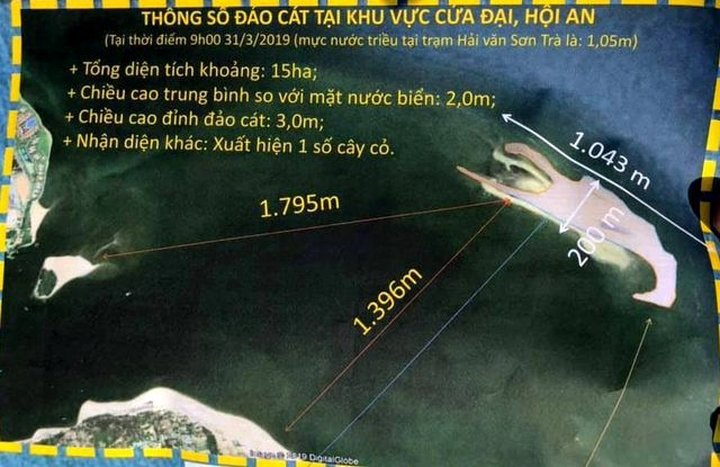 ảnh: đảo nổi kỳ lạ xuất hiện giữa biển hội an, làm Ảnh: Đảo nổi kỳ lạ xuất hiện giữa biển Hội An, làm
