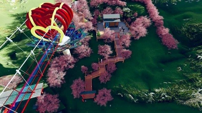 Mộc Châu sắp có cầu kính tình yêu 5D, tạo 30 hiệu ứng khác nhau