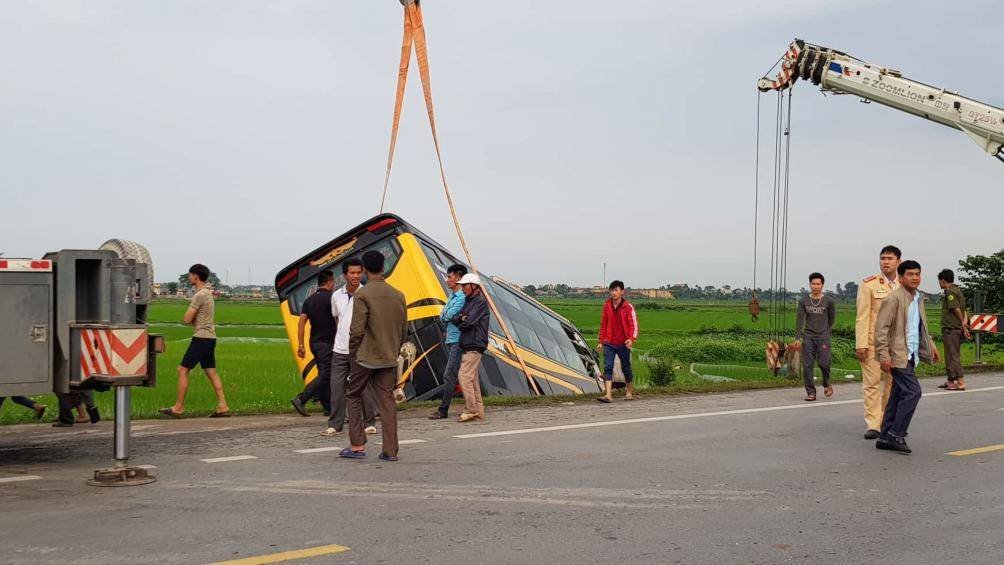 Hiện trường vụ tai nạn. (Ảnh: Báo Giao Thông).
