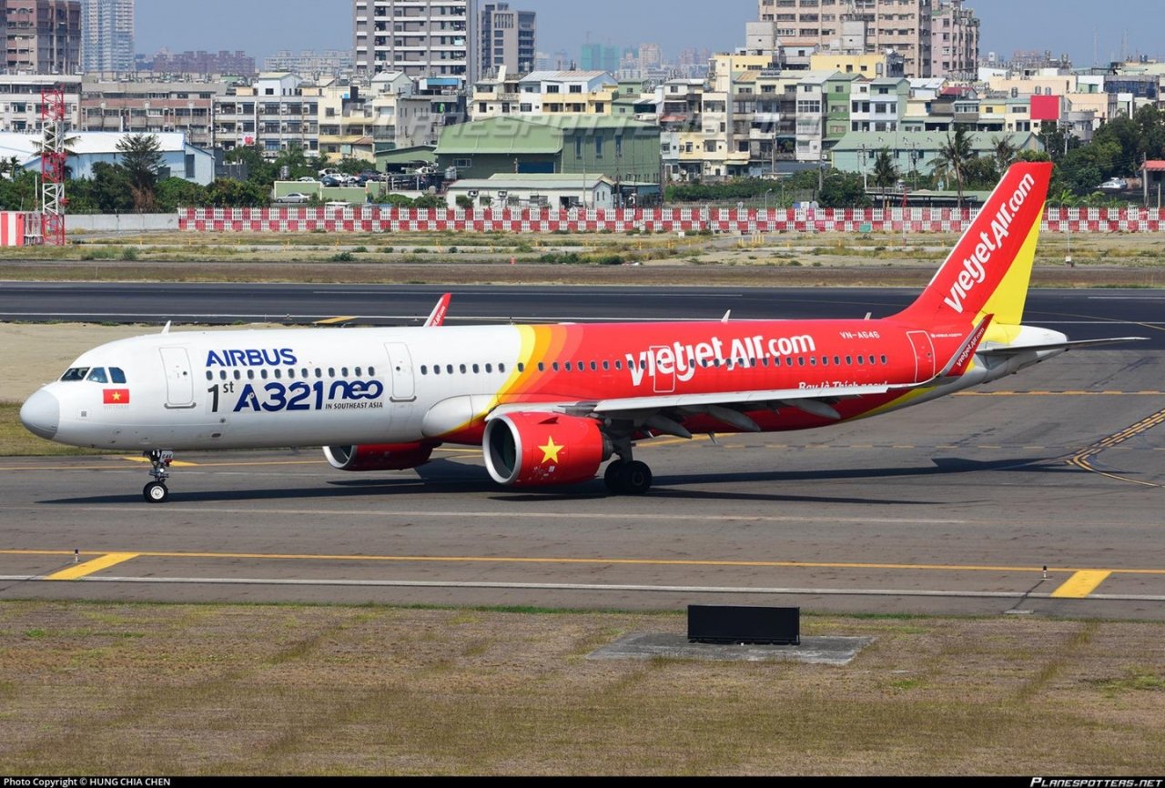Mỗi năm đội bay của Vietjet sẽ có thêm 3-5 tàu bay mới. Ảnh: Hung Chia Chen/Planespotter.net.