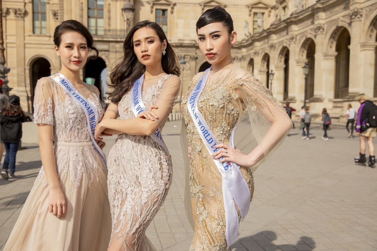 Thí sinh Hoa hậu Thế giới Người Việt tại Pháp 2019 khoe nhan sắc rạng rỡ