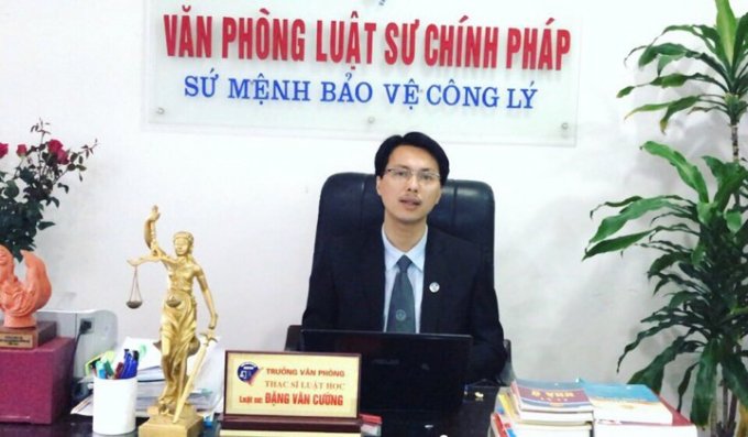 Luật sư Đặng Văn Cường, Trưởng Văn phòng luật sư Chính Pháp, Đoàn luật sư TP Hà Nội