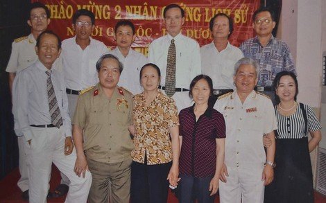 Ông Toàn trong buổi gặp mặt đồng đội cũ.
