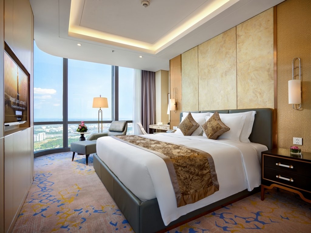 Không gian phòng nghỉ sang trọng của Vinpearl Luxury