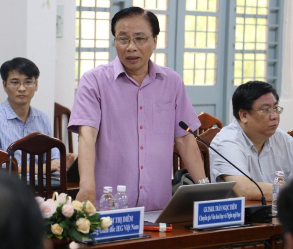 GS.TSKH Trần Ngọc Thêm phát biểu. (Ảnh: M.G).