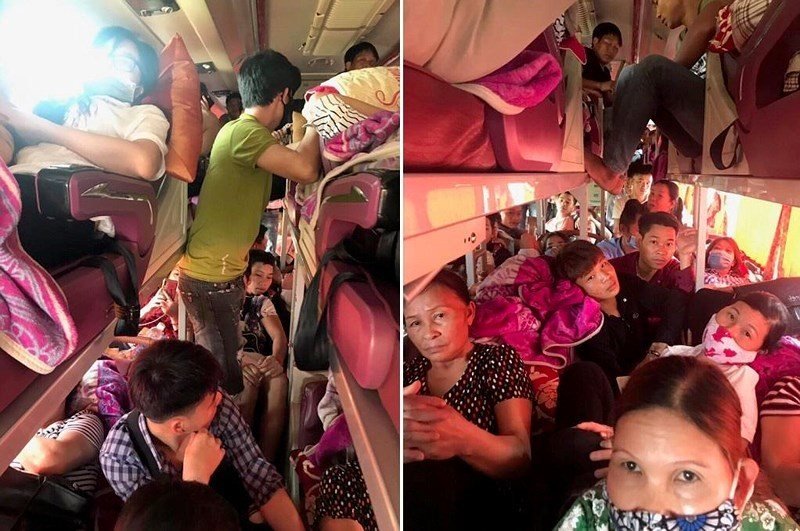 Nhiều nhà xe nhồi nhét khách sau dịp lễ 30/4-1/5.