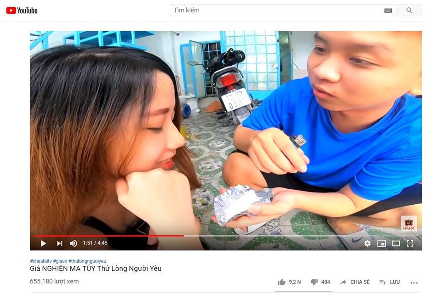 Những video có nội dung liên quan đến ma túy lại câu kéo được nhiều lượt xem hơn.