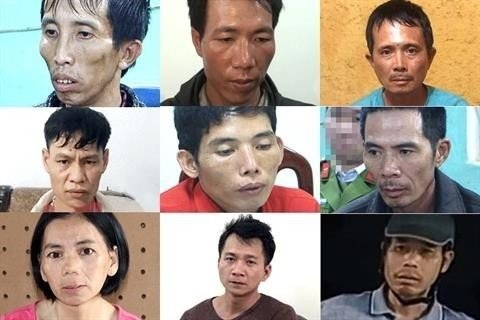 9 bị can can trong vụ án bị bắt giữ.