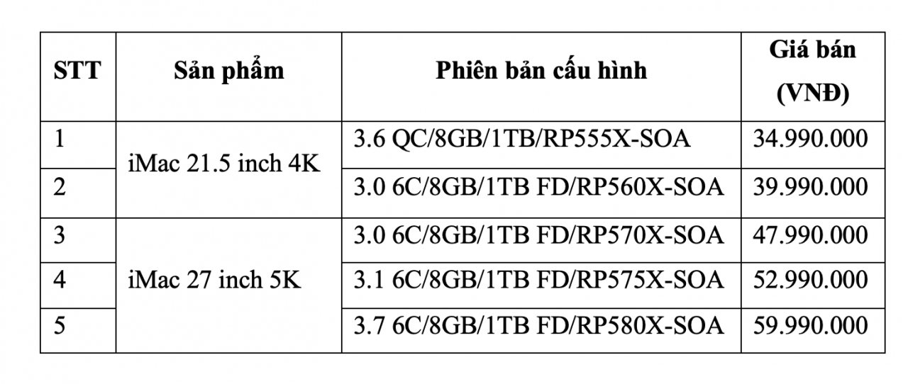 Loạt thiết bị Apple mới lên kệ chính hãng Việt Nam