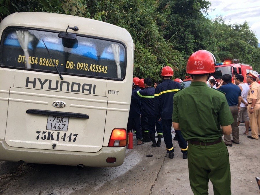 Hiện trường vụ tai nạn. (Ảnh: Báo Giao Thông).