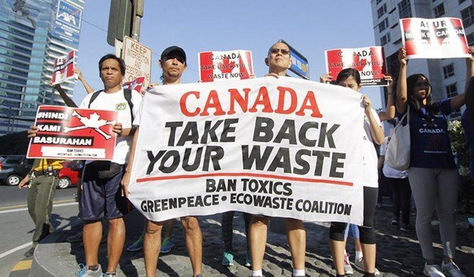 Các cuộc biểu tình đòi hồi hương rác thải của Canada.