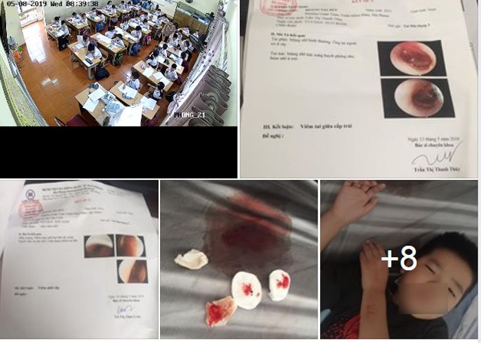 Hình ảnh được một phụ huynh chia sẻ khiến dư luận càng thêm bức xúc.