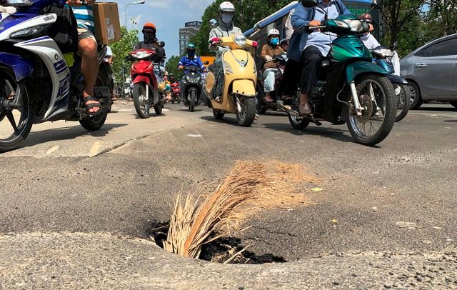 Hố tử thần xuất hiện ở TP HCM.